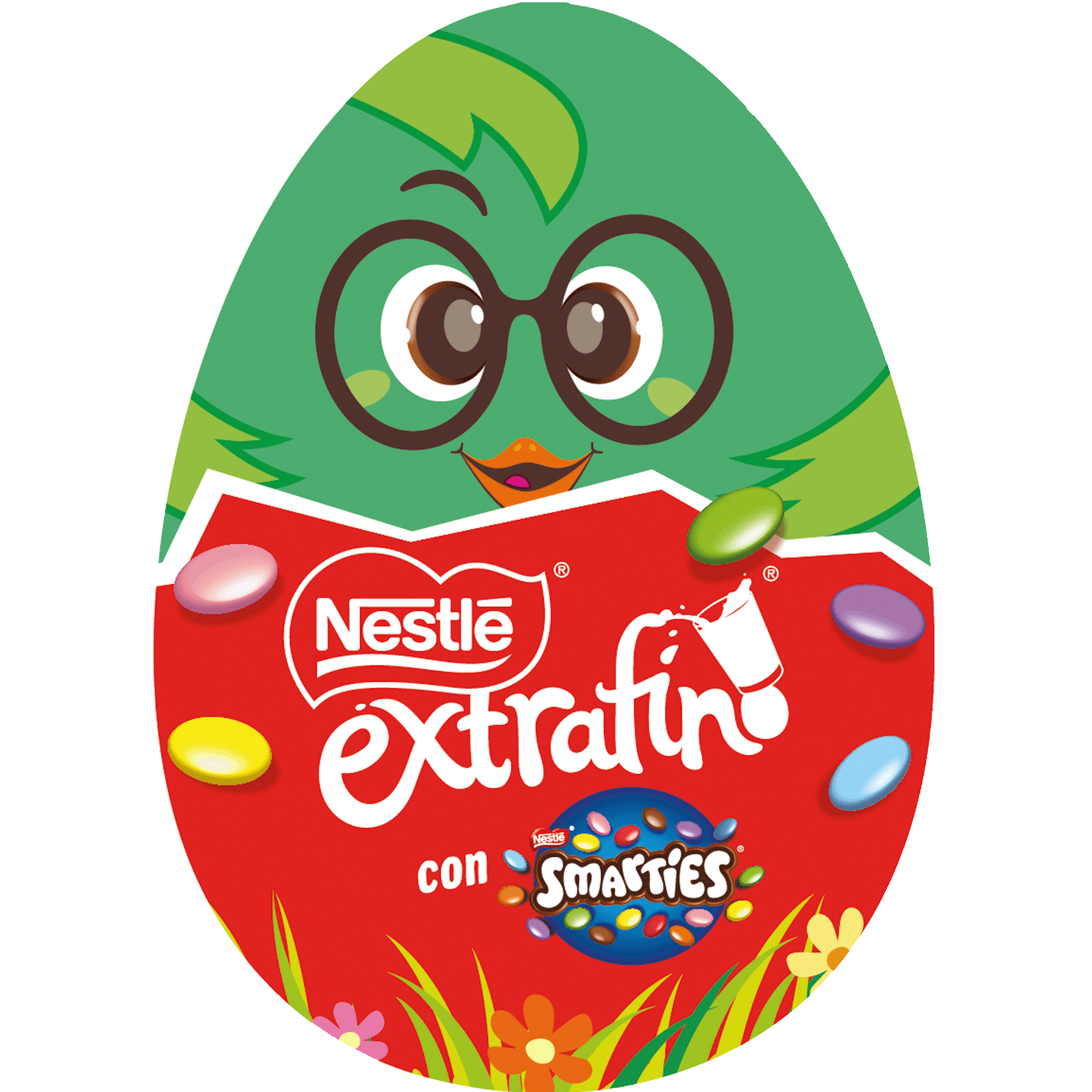 Ovo Chocolate de Leite Extrafino com Smarties