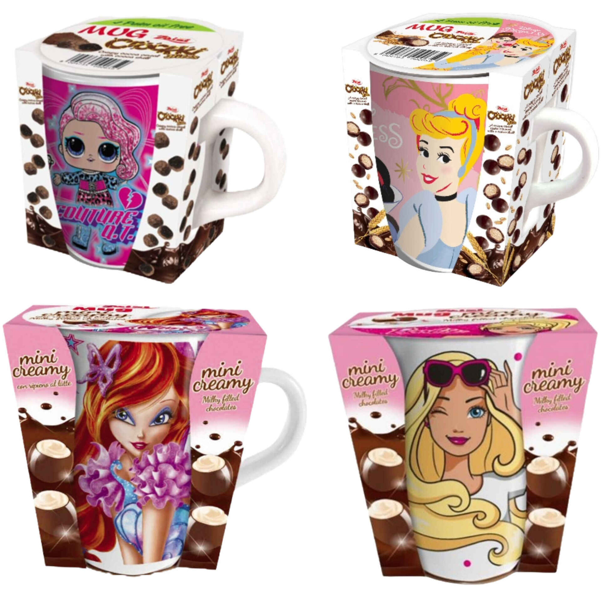 Caneca com Snacks de Chocolate Mix