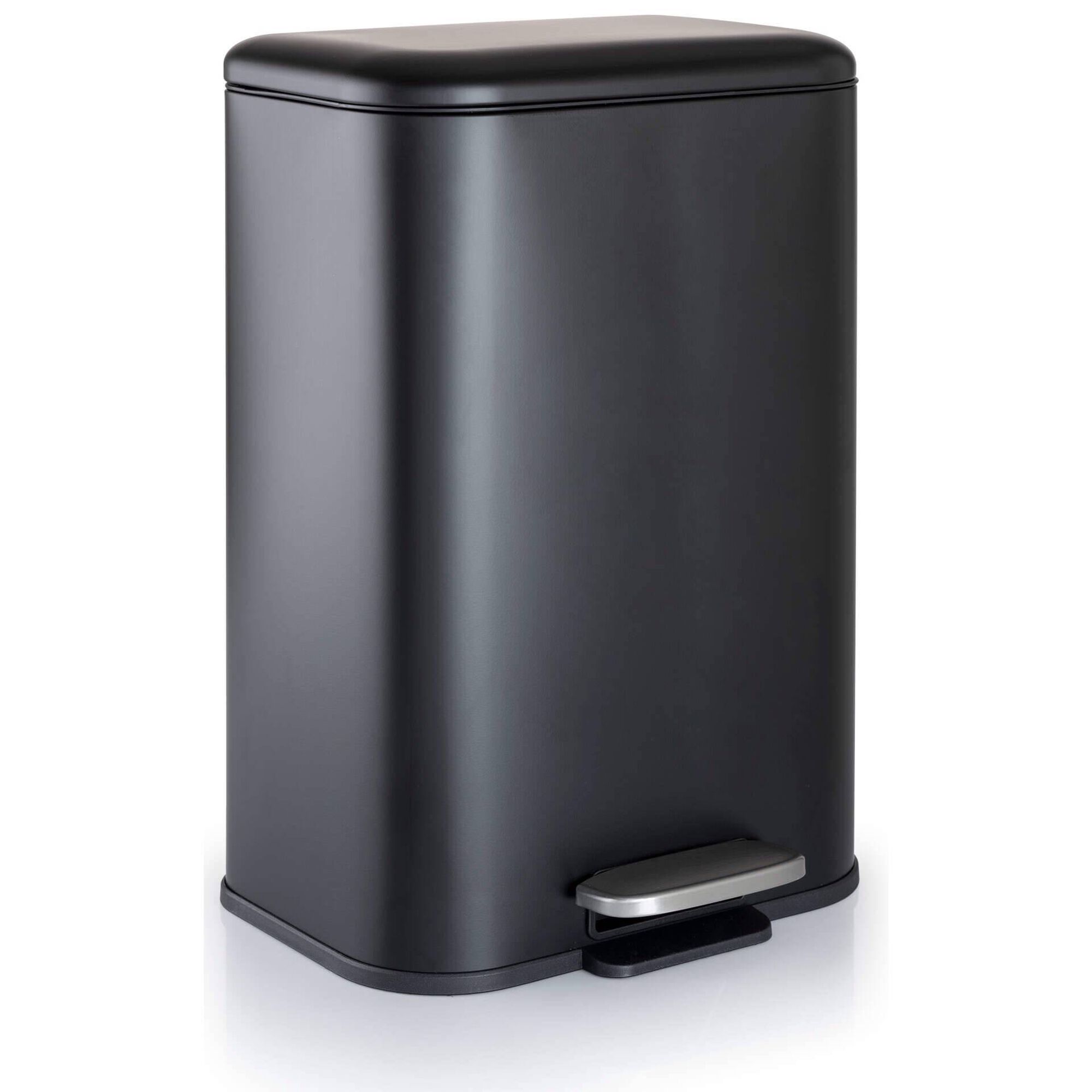 Balde do Lixo Soft Touch Preto Kasa