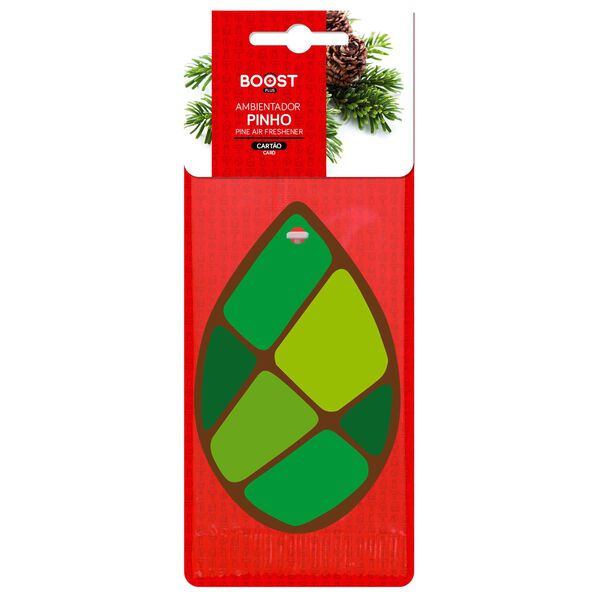 Ambientador Auto Pendurar Cartão Pinho Boost