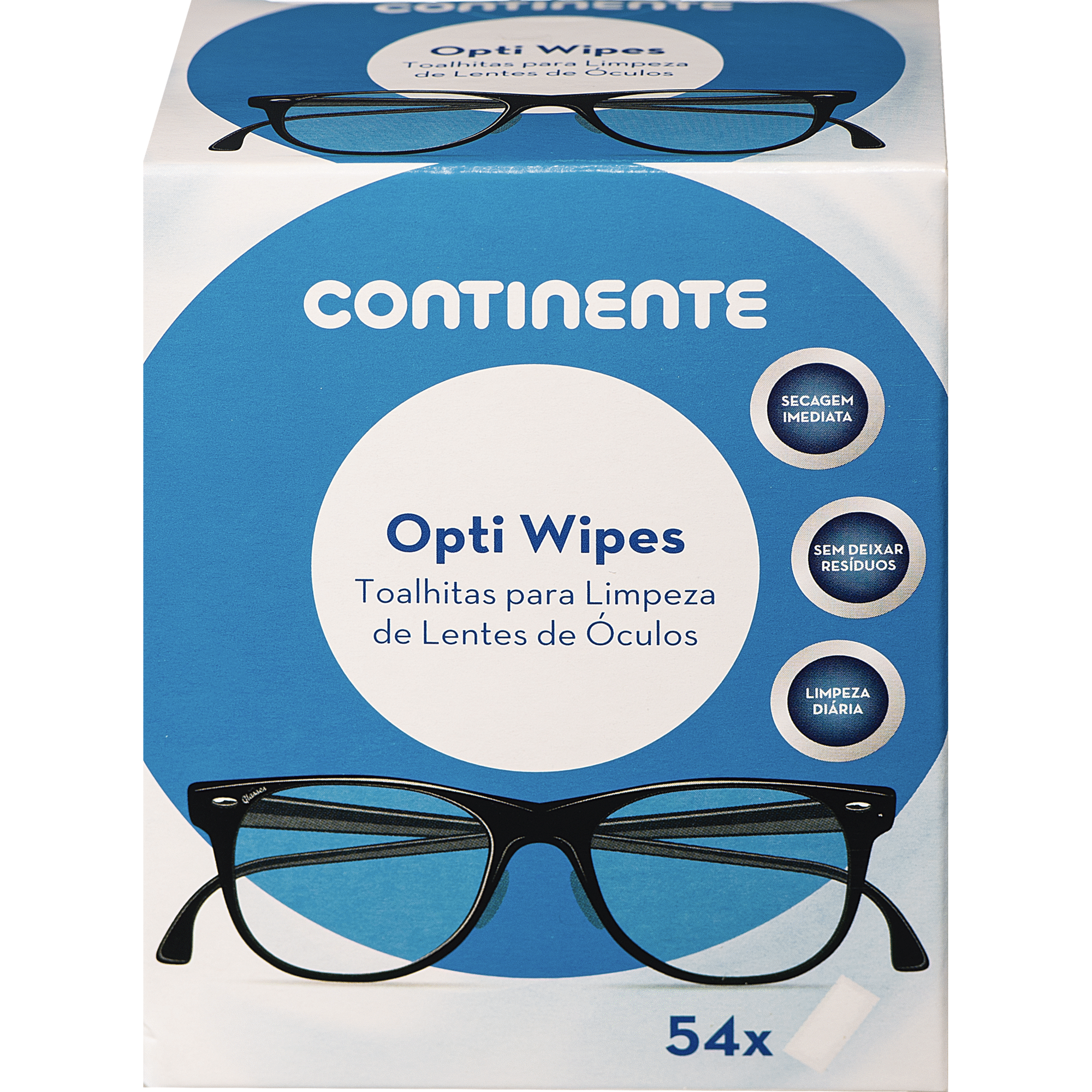 Toalhitas Limpeza de Lentes Opti Wipes