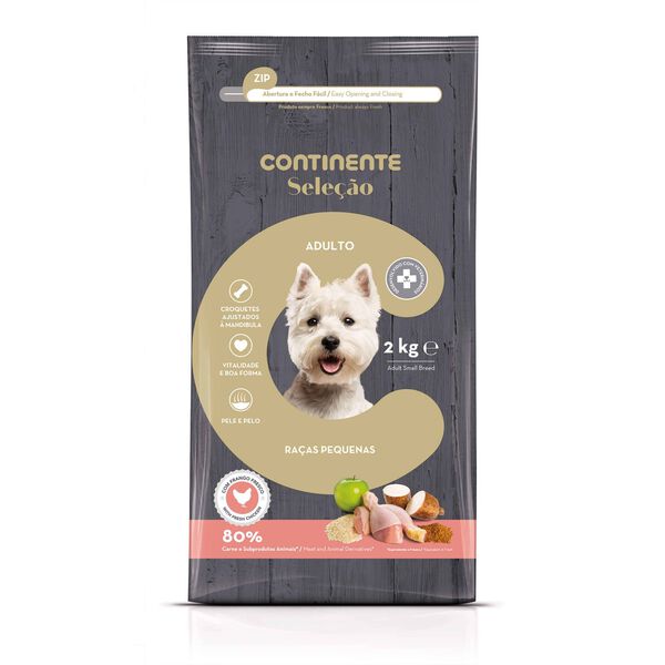 Ração para Cão Adulto Mini Frango Continente Seleção