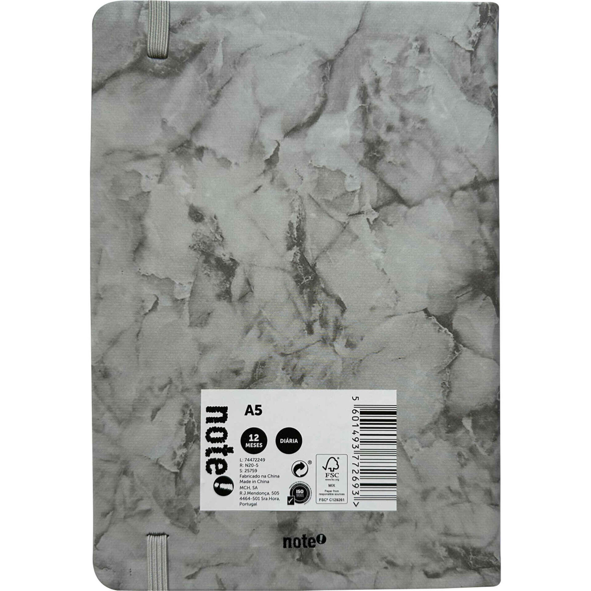 Agenda A5 2026 12 Meses (várias cores)