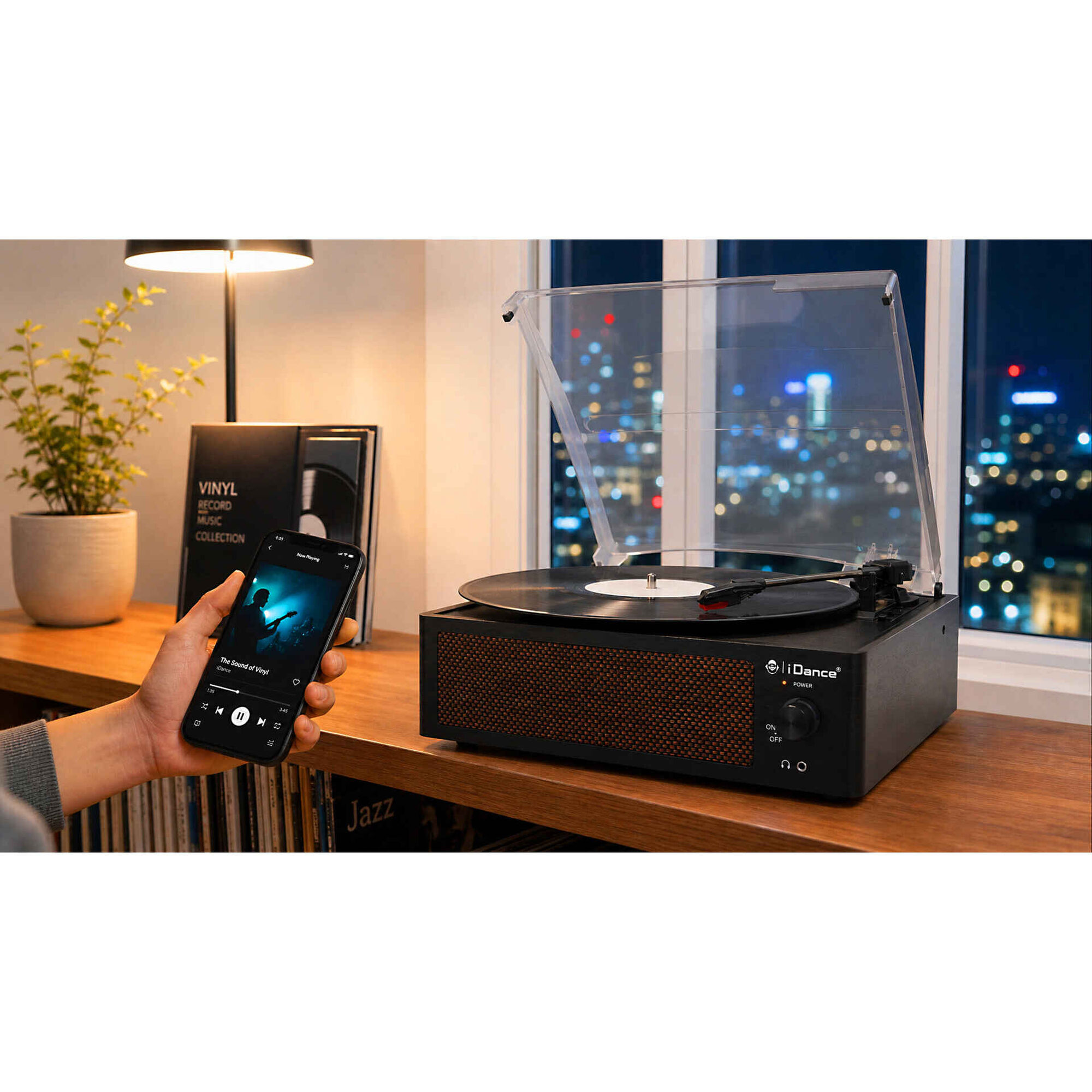 iDance - Gira-Discos Bluetooth com Colunas Integradas