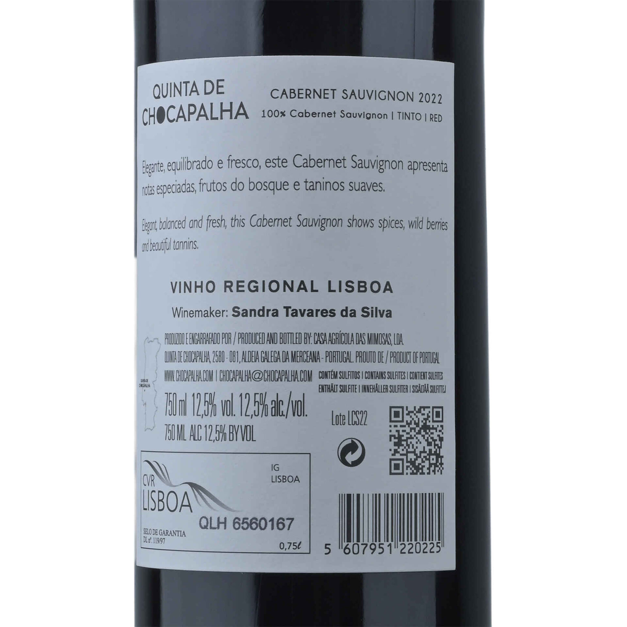Quinta de Chocapalha Cabernet Sauvignon Lisboa Vinho Tinto
