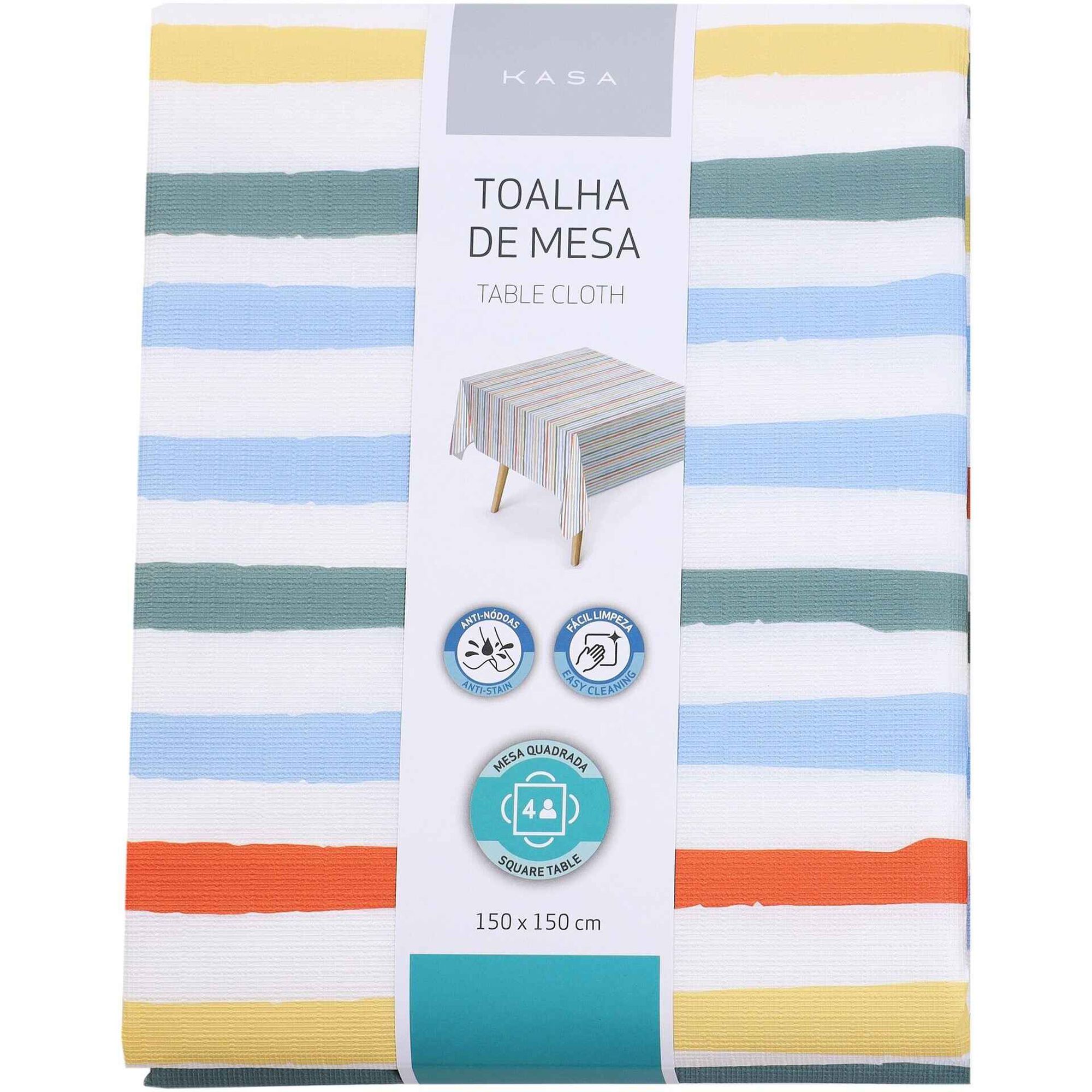 Toalha Mesa PVC Riscas Kasa