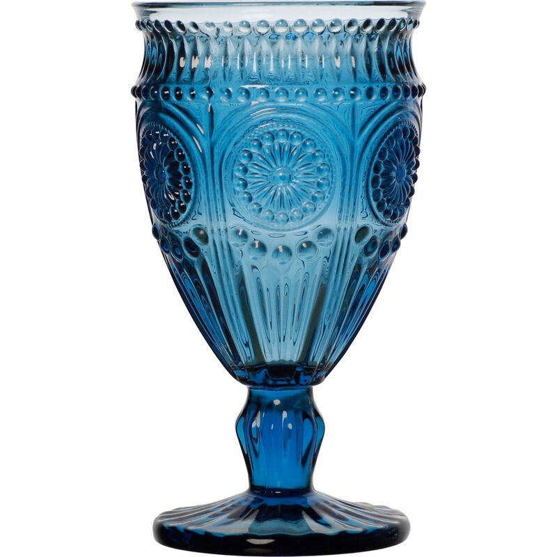 Cálice 35cl Flores Azul Kasa