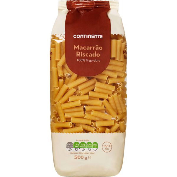 Massa Macarrão Riscado Continente