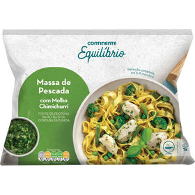 Massa de Pescada com Molho Chimichurri Continente Equil&iacute;brio