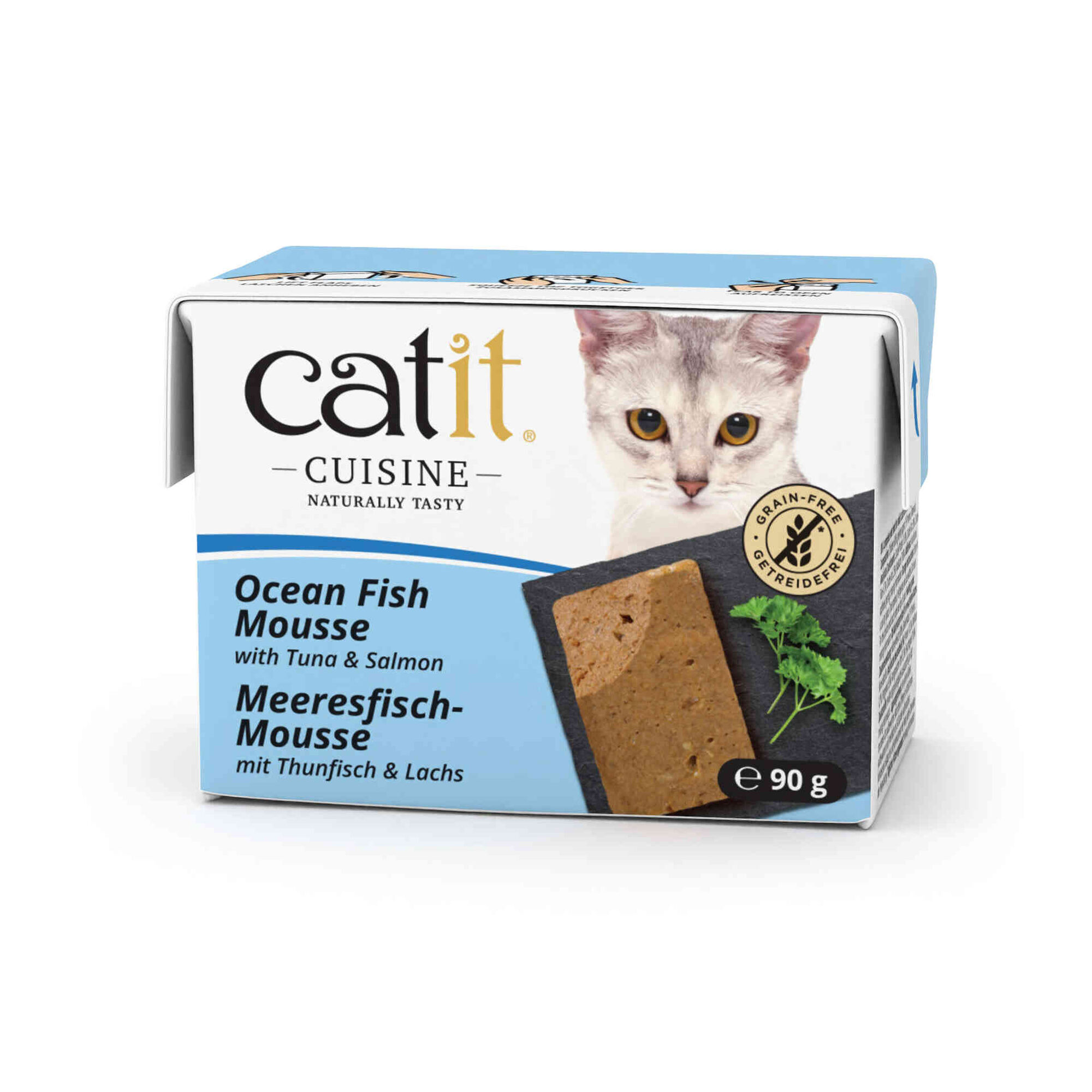 Comida H&uacute;mida para Gato Mousse Peixe do Mar Catit