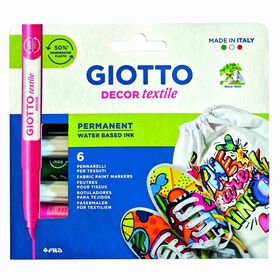 Marcadores de Colorir para T&ecirc;xteis Giotto