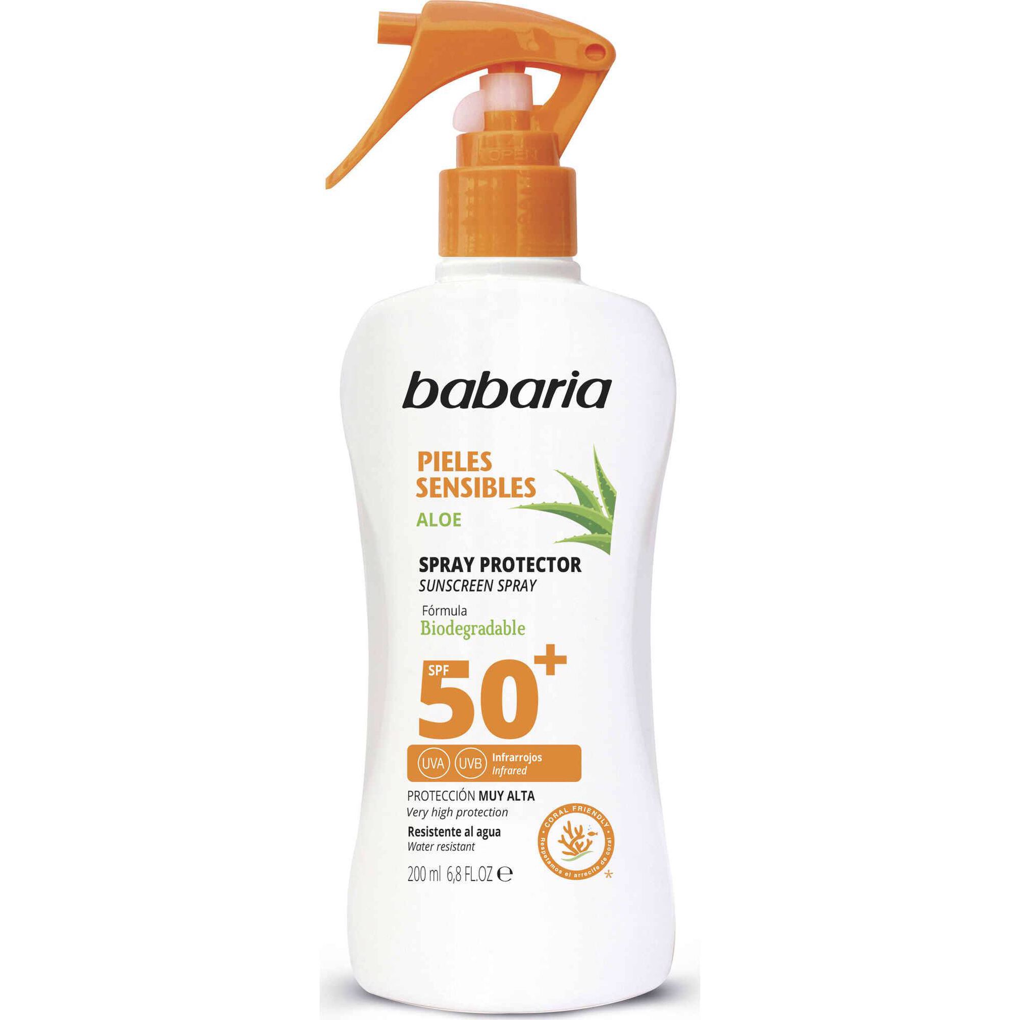 Protetor Solar Spray Pele Sensível Aloe FPS 50+ Protetor Solar Spray Pele Sensível Aloe FPS 50+