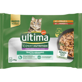 Comida H&uacute;mida para Gato Adulto Esterilizado Trato Urin&aacute;rio Frango e Vaca Ultima