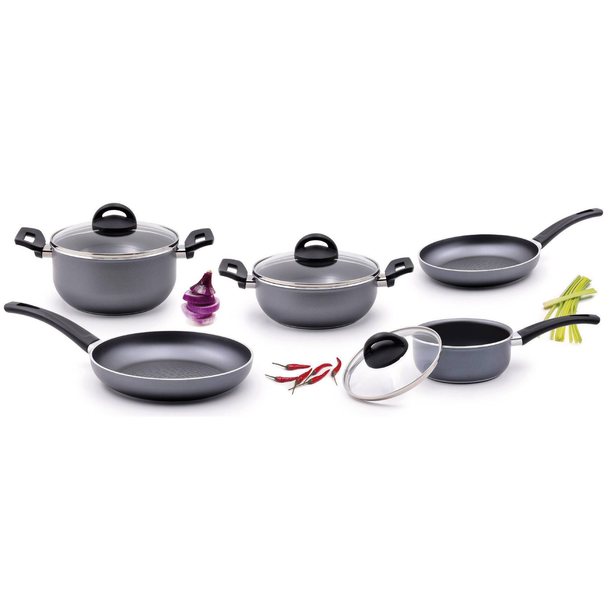 Trem Cozinha 5 Peças Alumínio Lady