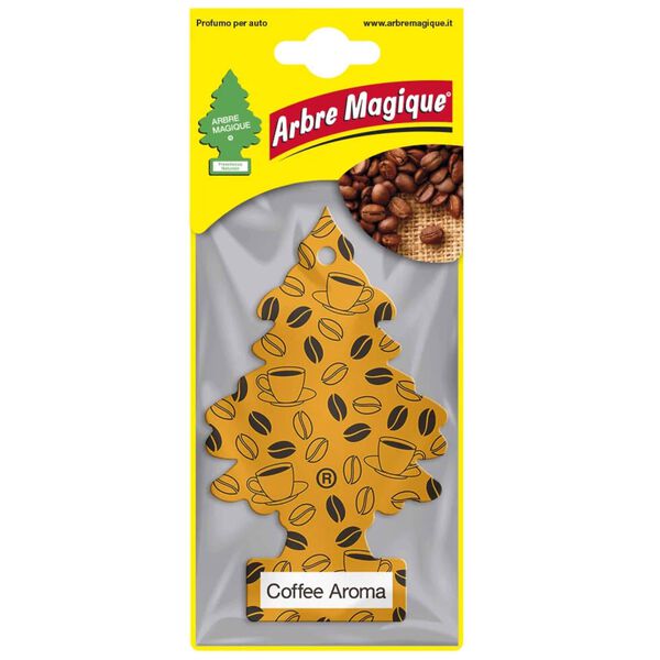 Ambientador Auto Pendurar Cartão Café Arbre Magique