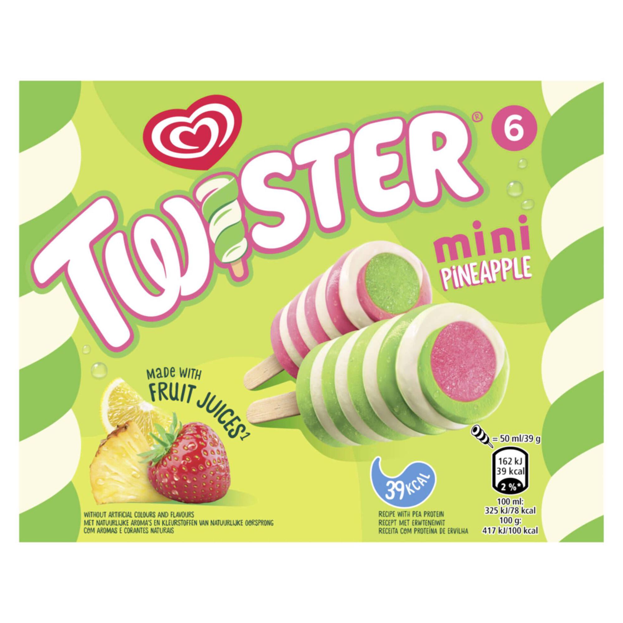 Gelado Mini Twister Ananás