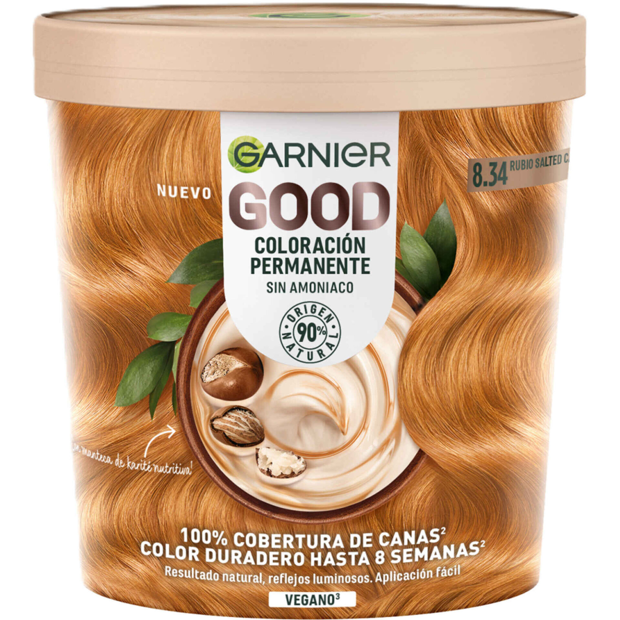 Colora&ccedil;&atilde;o Permanente Louro Caramelo 8.34 Garnier Good