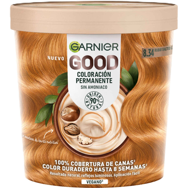 Coloração Permanente Louro Caramelo 8.34 Garnier Good