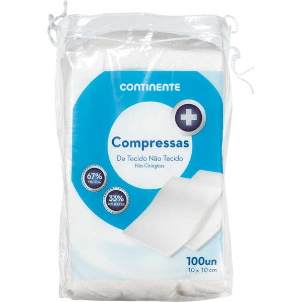 Compressas 10 x 10 cm Continente