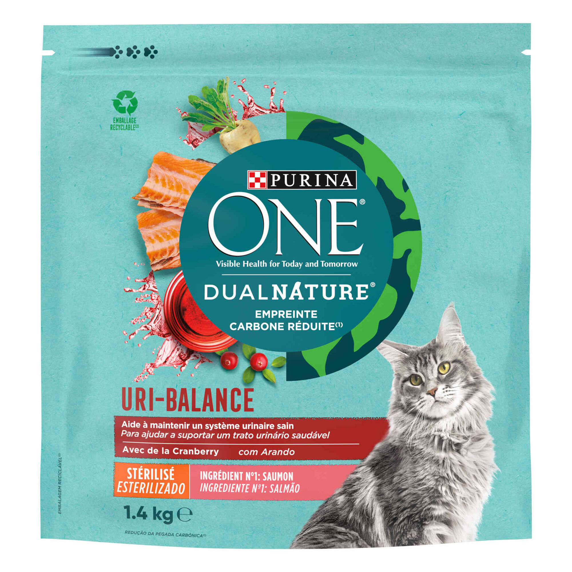 Ração para Gato Adulto Esterilizado Salmão