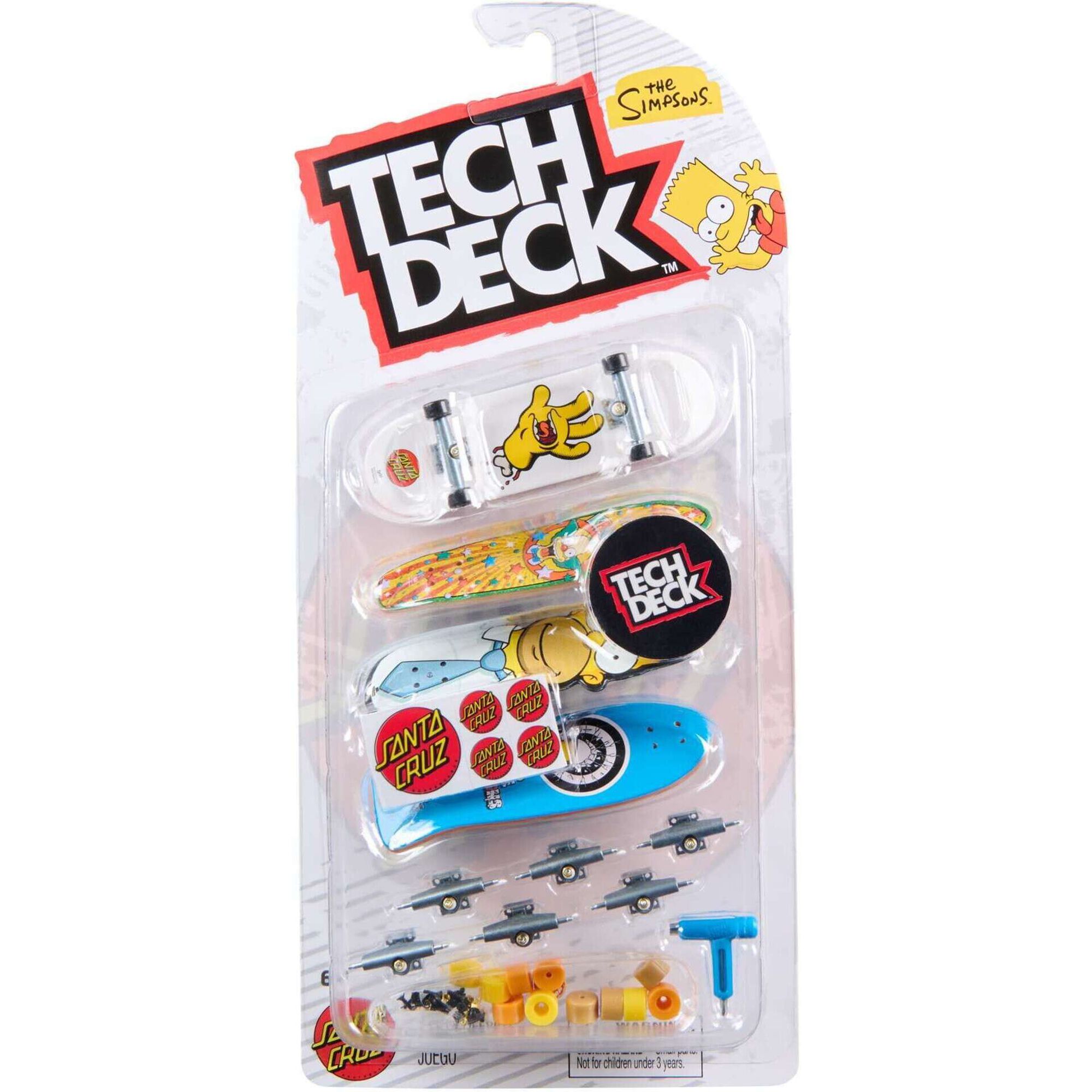 Tech Deck - Pack 4 Skates Simpsons
