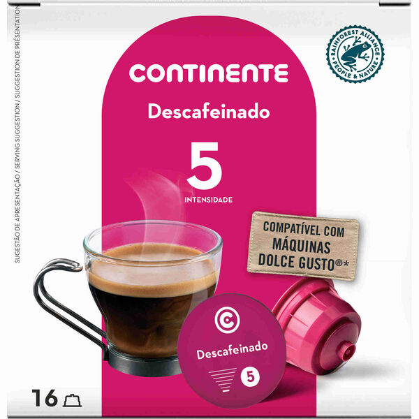 Cápsulas de Café Descafeinado Continente