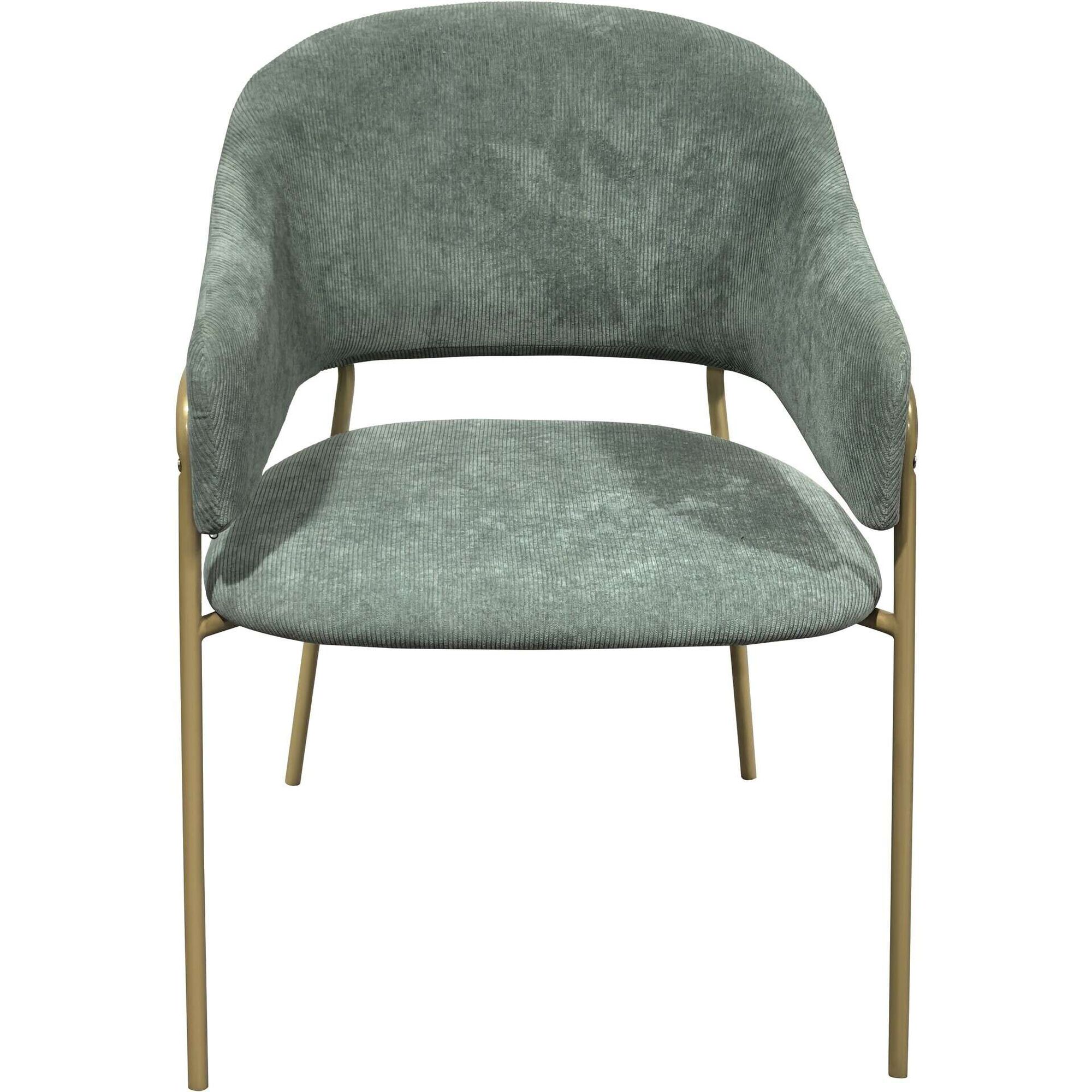Cadeira Estofada Torino Verde Kasa