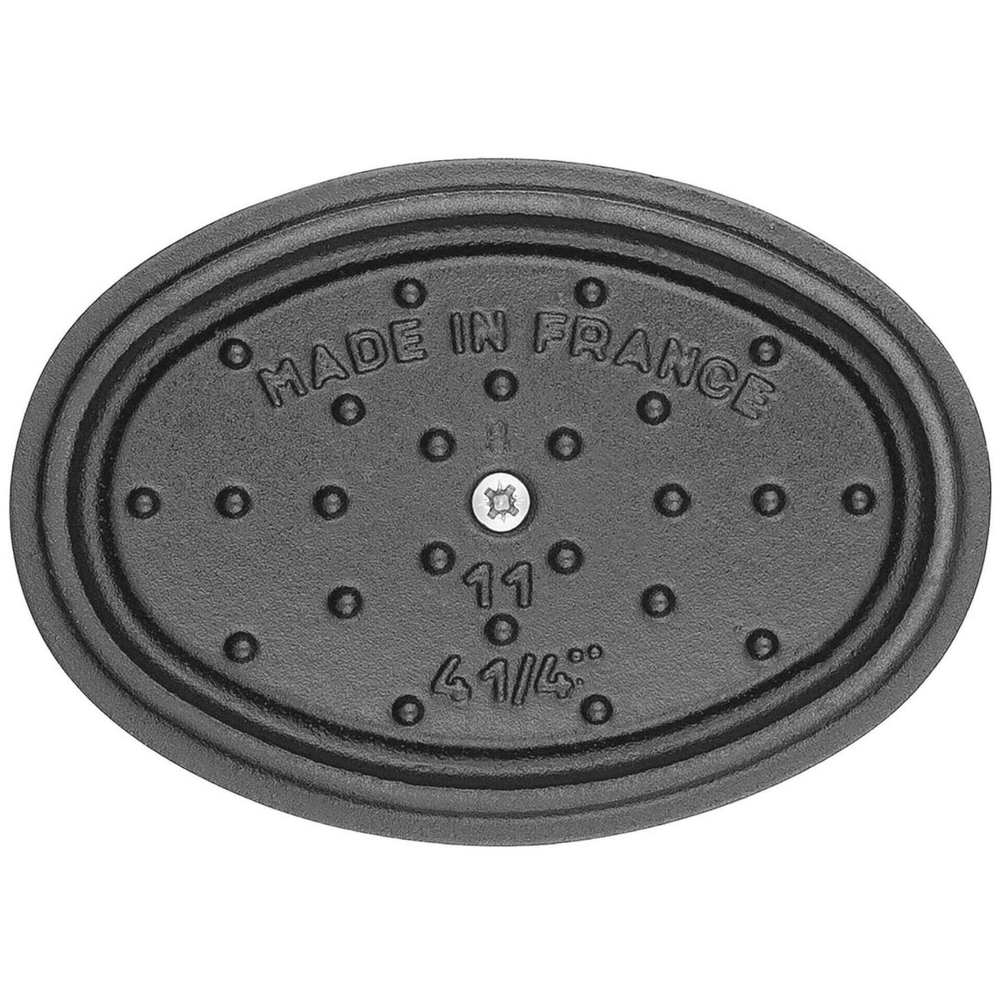 Ca&ccedil;arola Oval Ferro Fundido 11cm Preta Staub