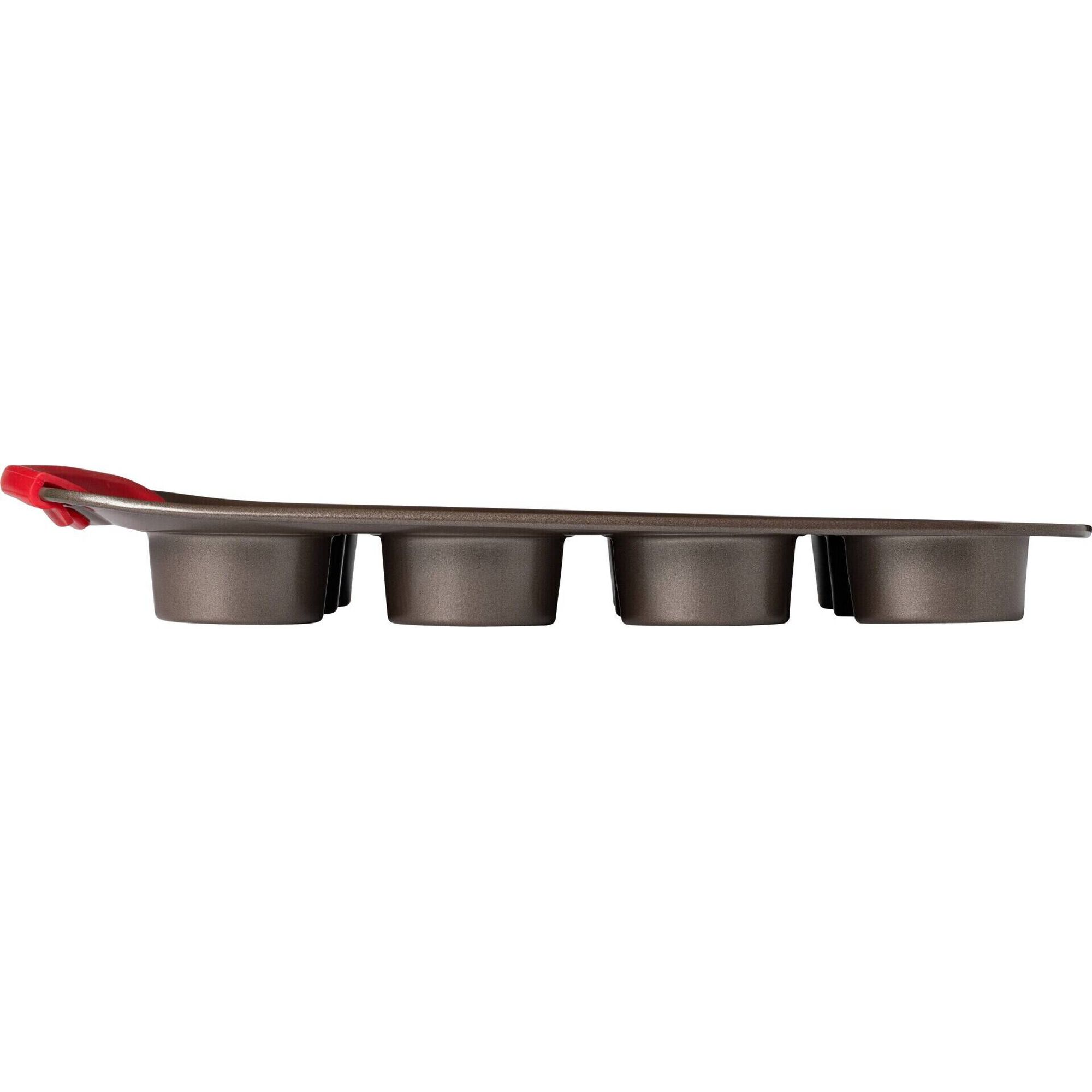 Forma 12 Muffins Metal Castanho Asimetria Pyrex