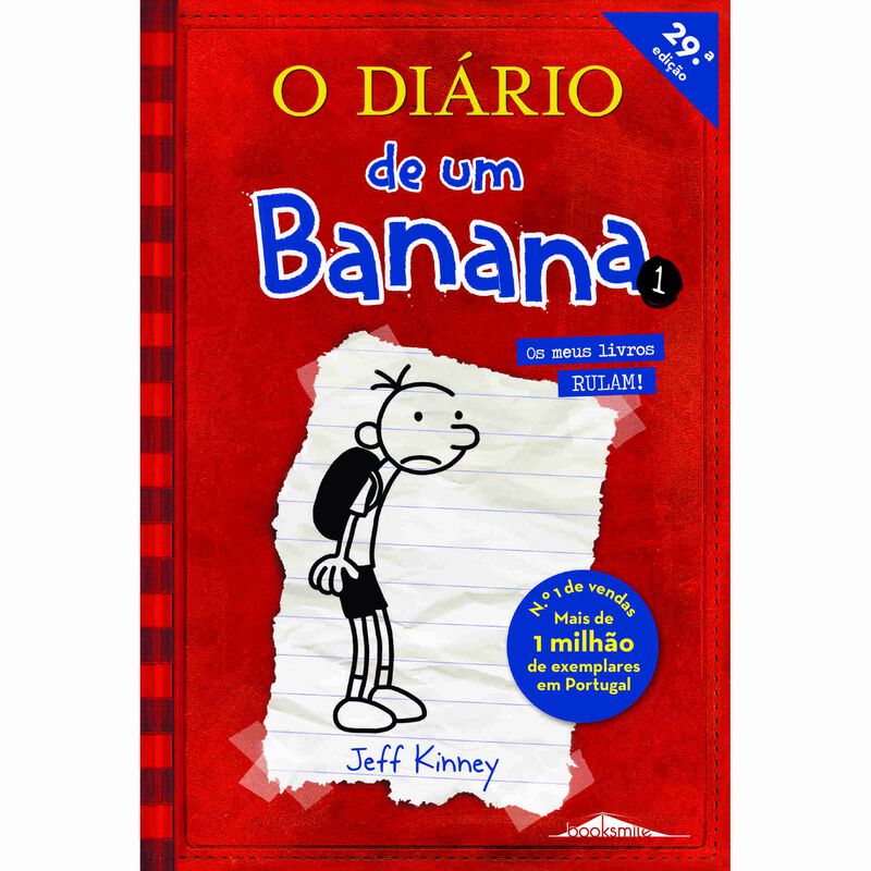 O Diário de um Banana 1 - Um Romance com Cartoons de Jeff Kinney