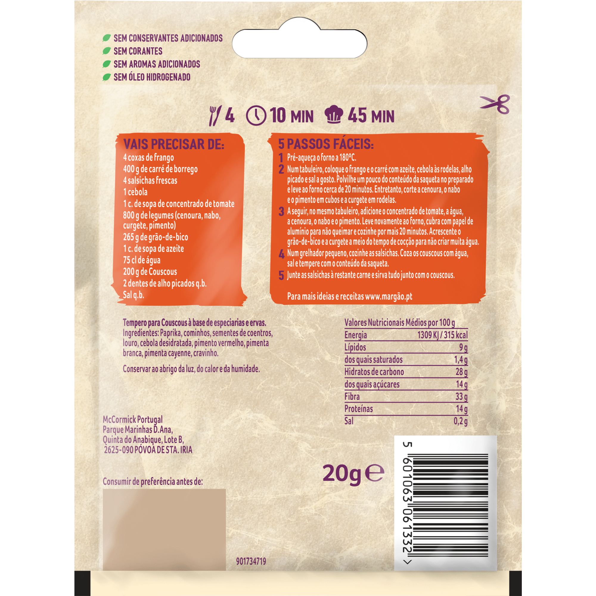 Mistura Express para Couscous