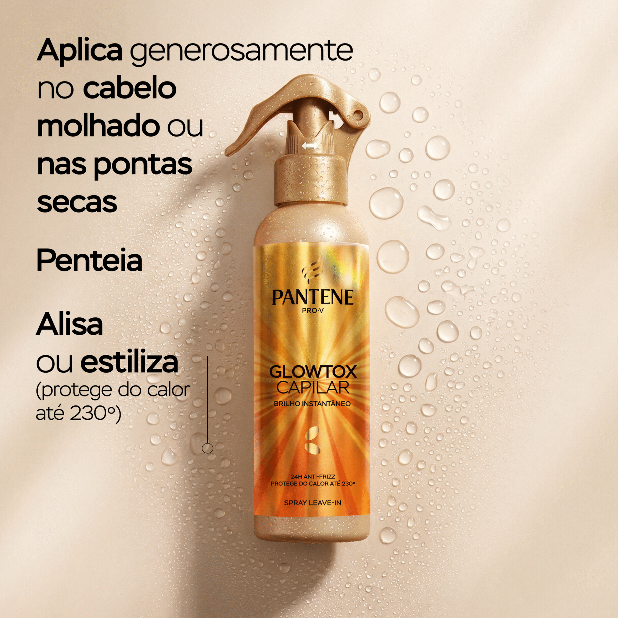 Spray Cabelo Detox Glowtox Pantene
