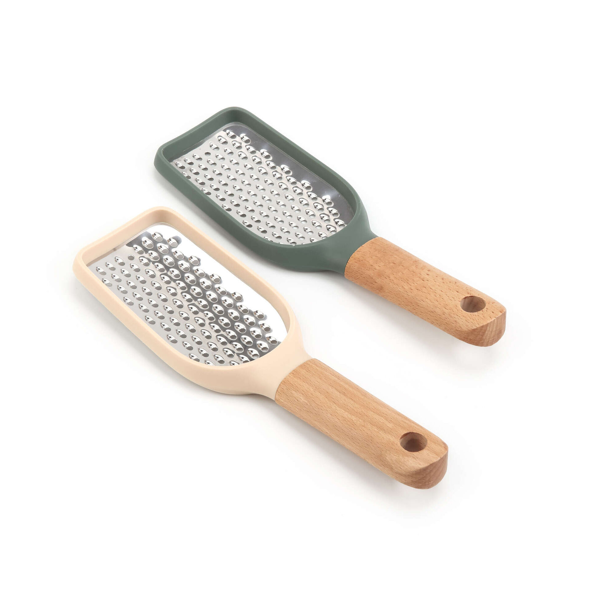 Raspador Aço Inoxidável com Cabo Madeira 4 My Kitchen (várias cores)