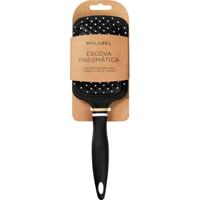 Escova Cabelo Pneum&aacute;tica Grande Retangular MyLabel