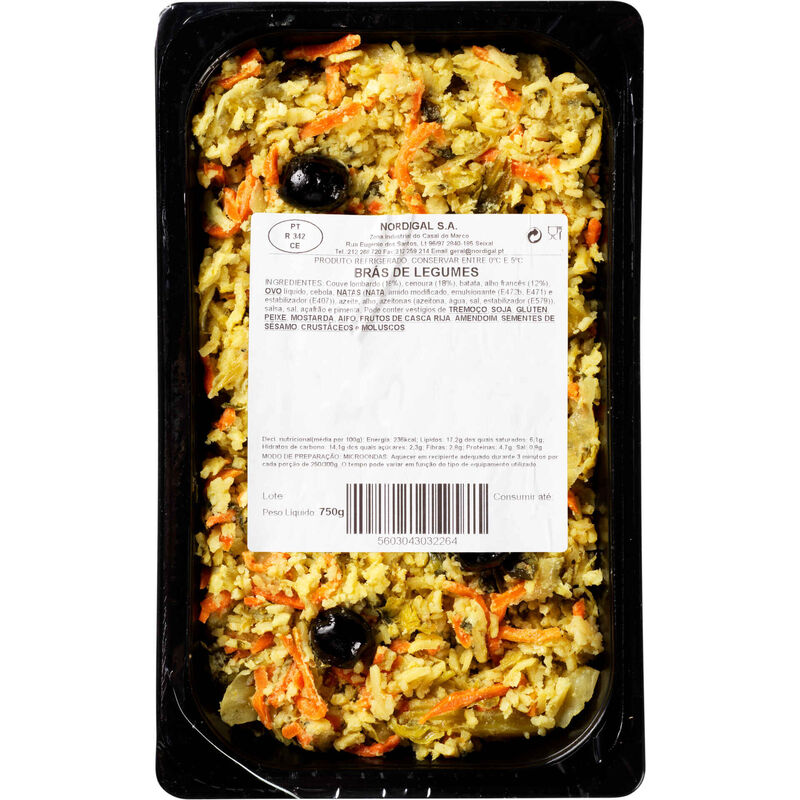 Brás de Legumes para 3 Pessoas Cozinha Continente