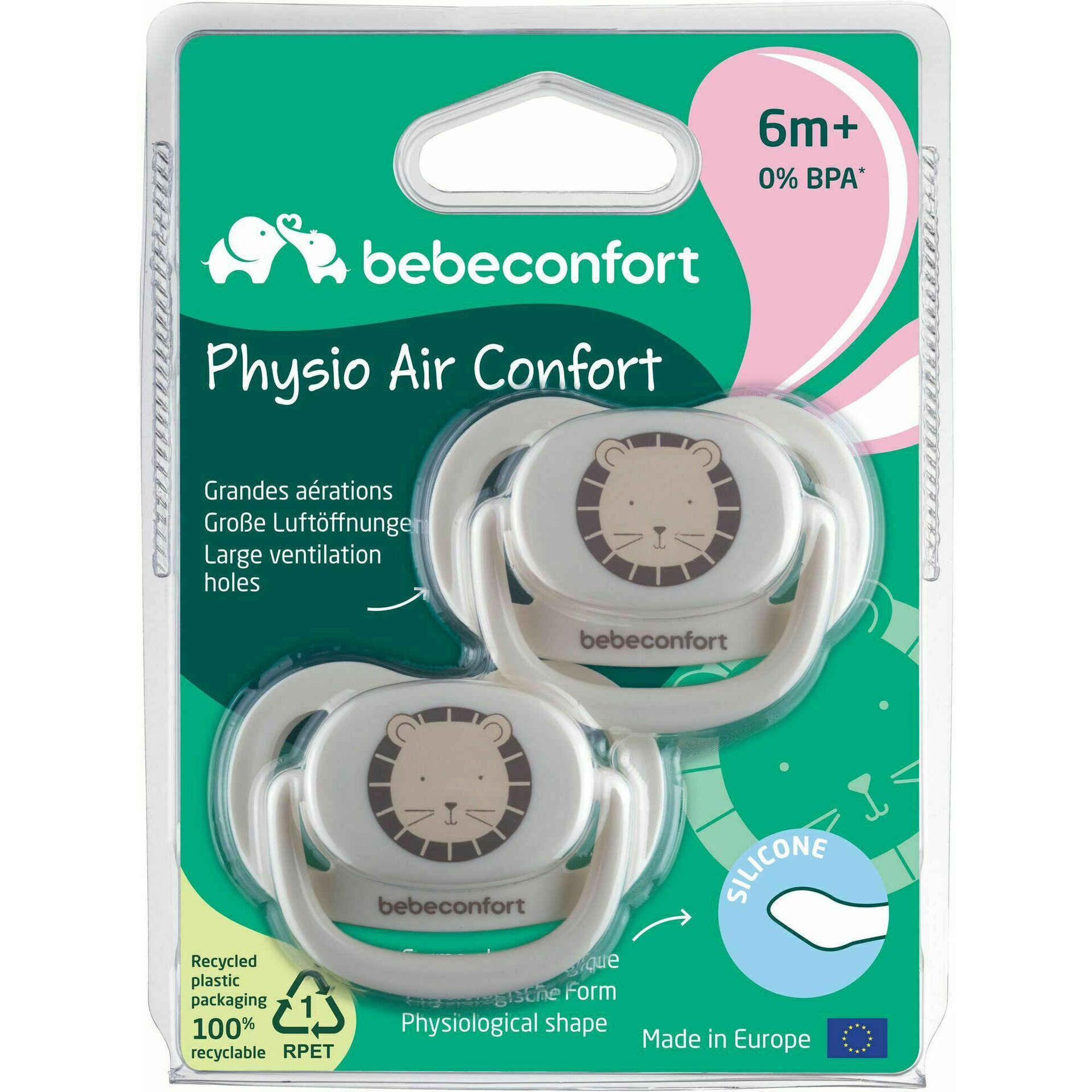 Chupetas 6-18M Confort Silicone