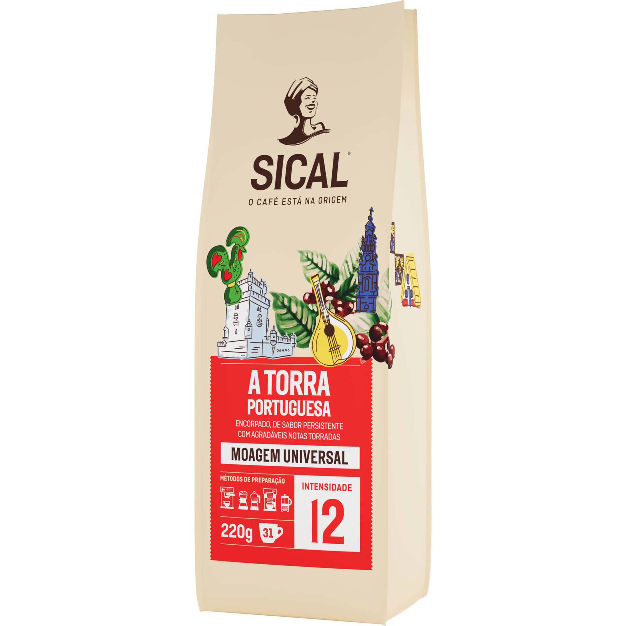 Caf&eacute; Mo&iacute;do Moagem Universal Torra Portuguesa Int 12 Sical