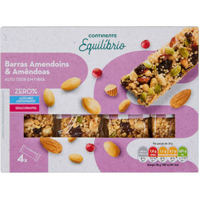 Barras de Amendoim, Am&ecirc;ndoa e Arando Continente Equil&iacute;brio