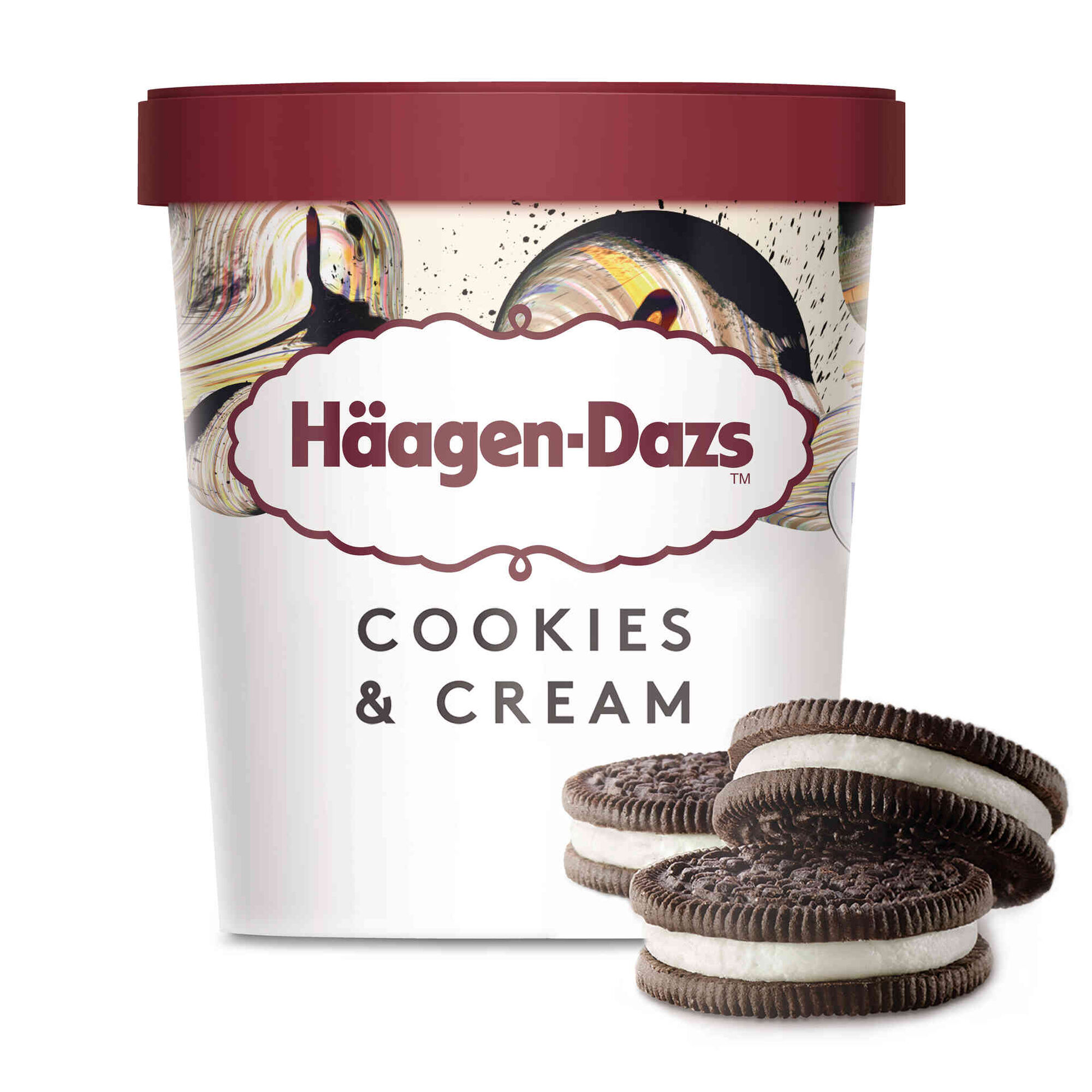 Gelado Cookies & Cream H&auml;agen-Dazs