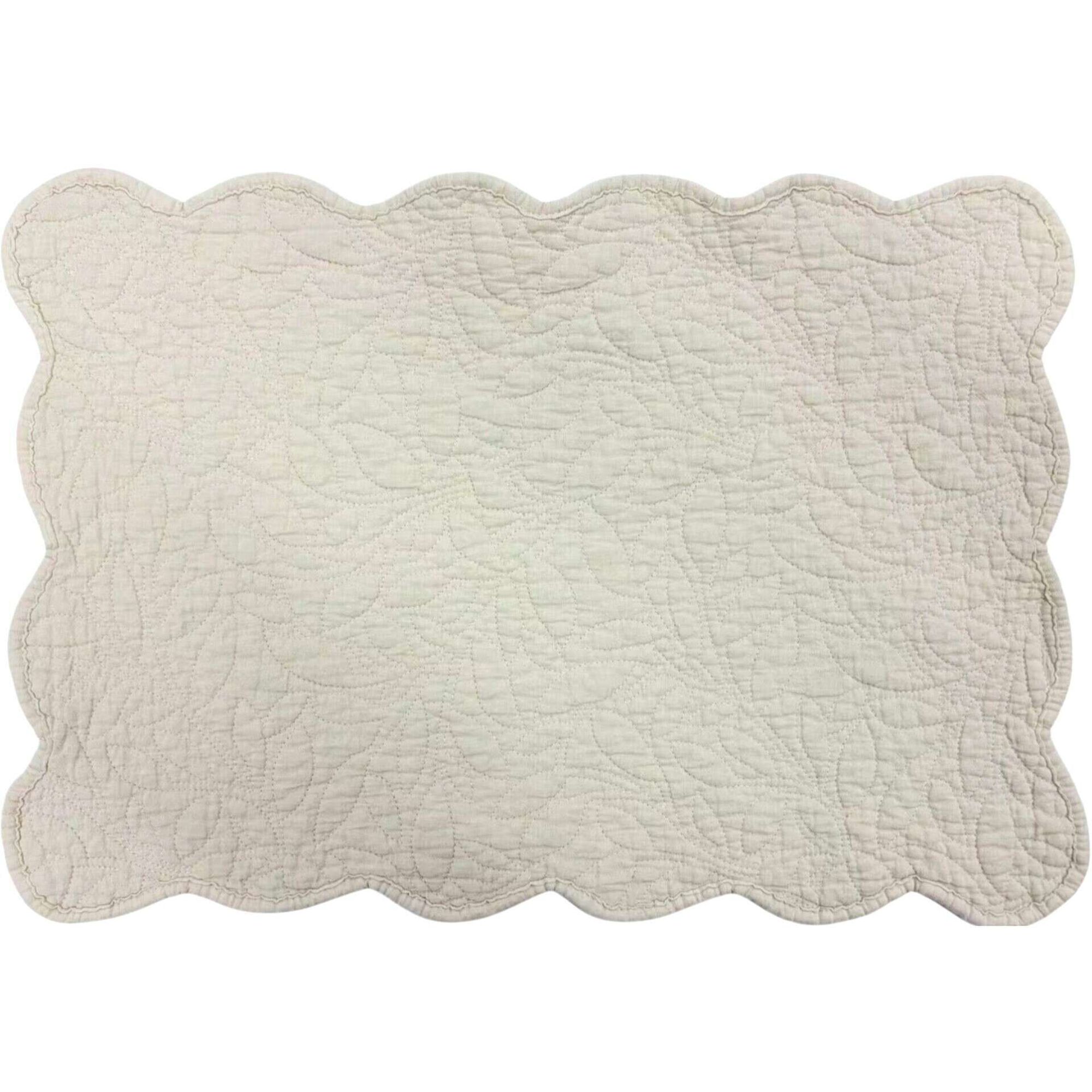 Conjunto 2 Individuais 44x32cm Bege Deep Moss Kasa
