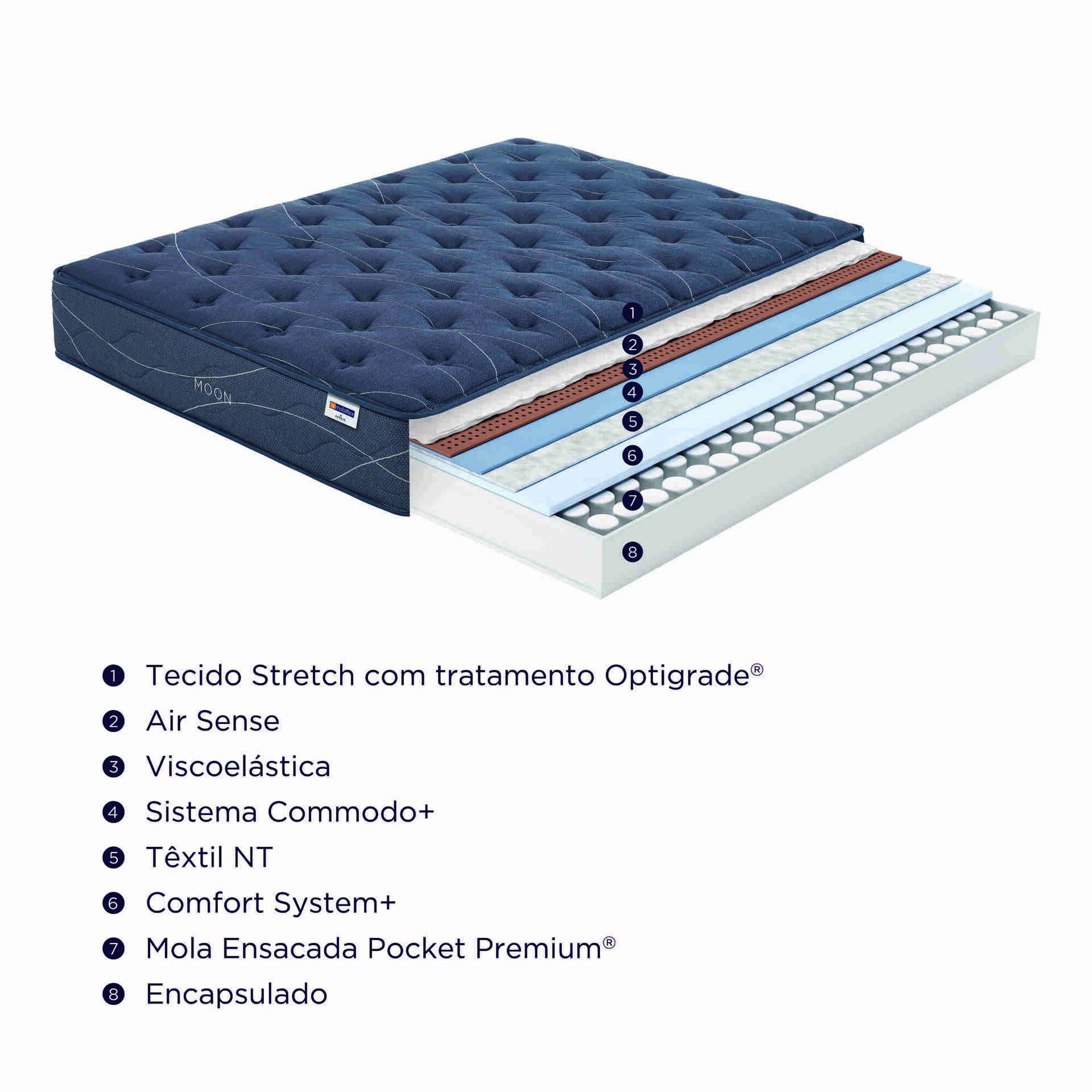 Colchão Molas Ensacadas Moon