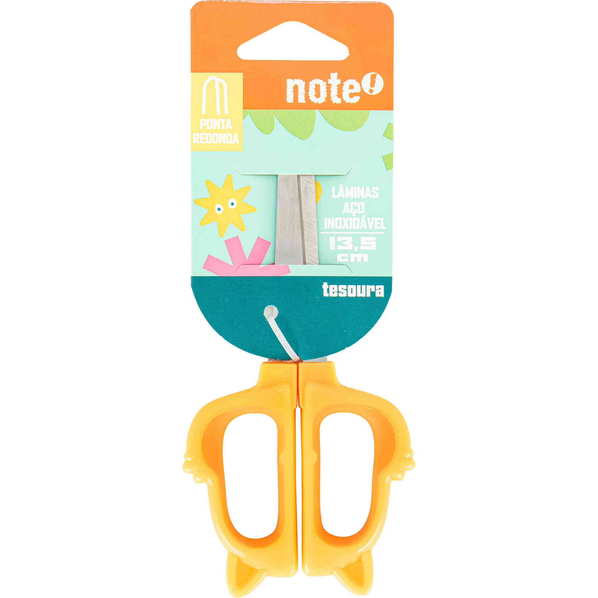 Tesoura 13,5cm Fun Animais Note!