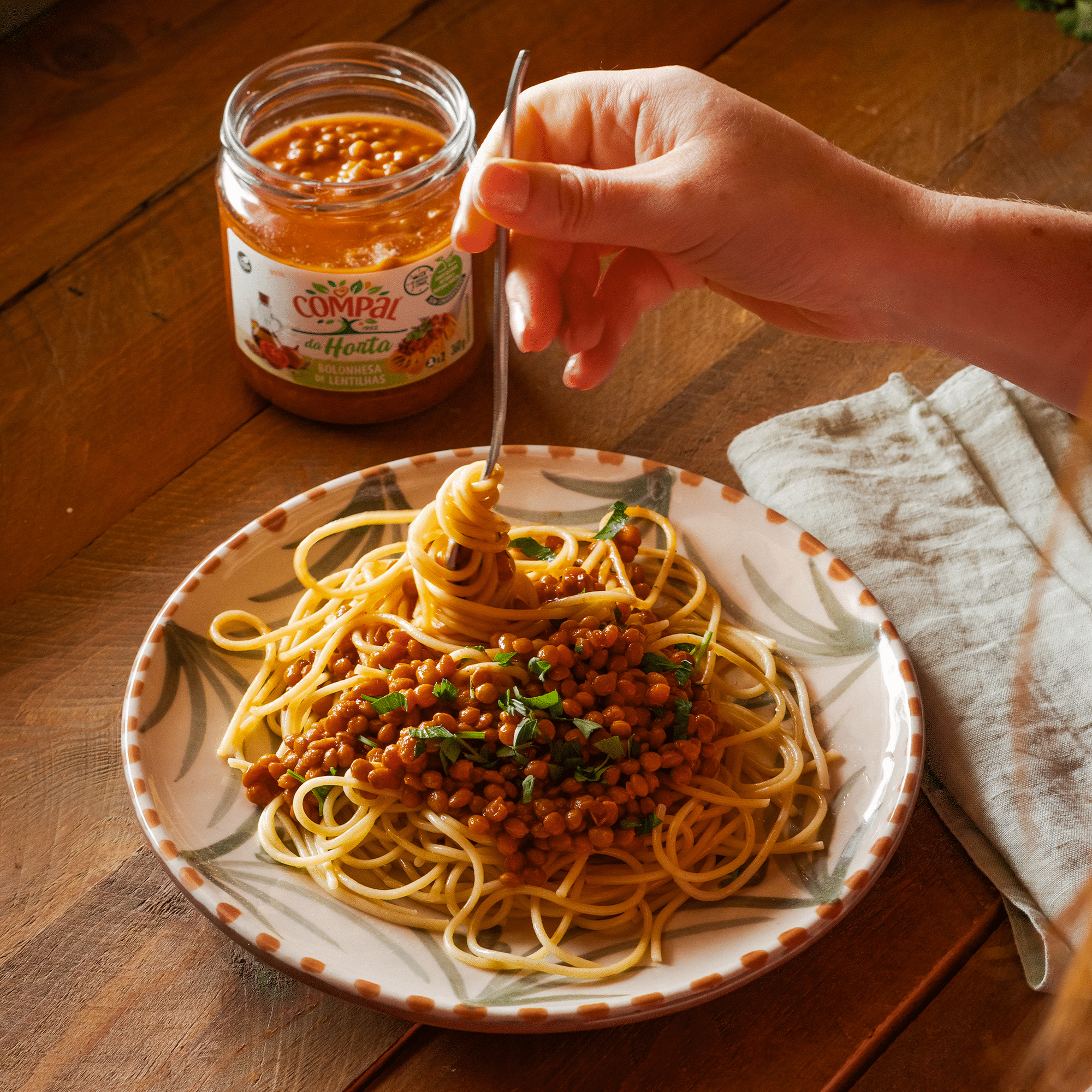 Bolonhesa de Lentilhas