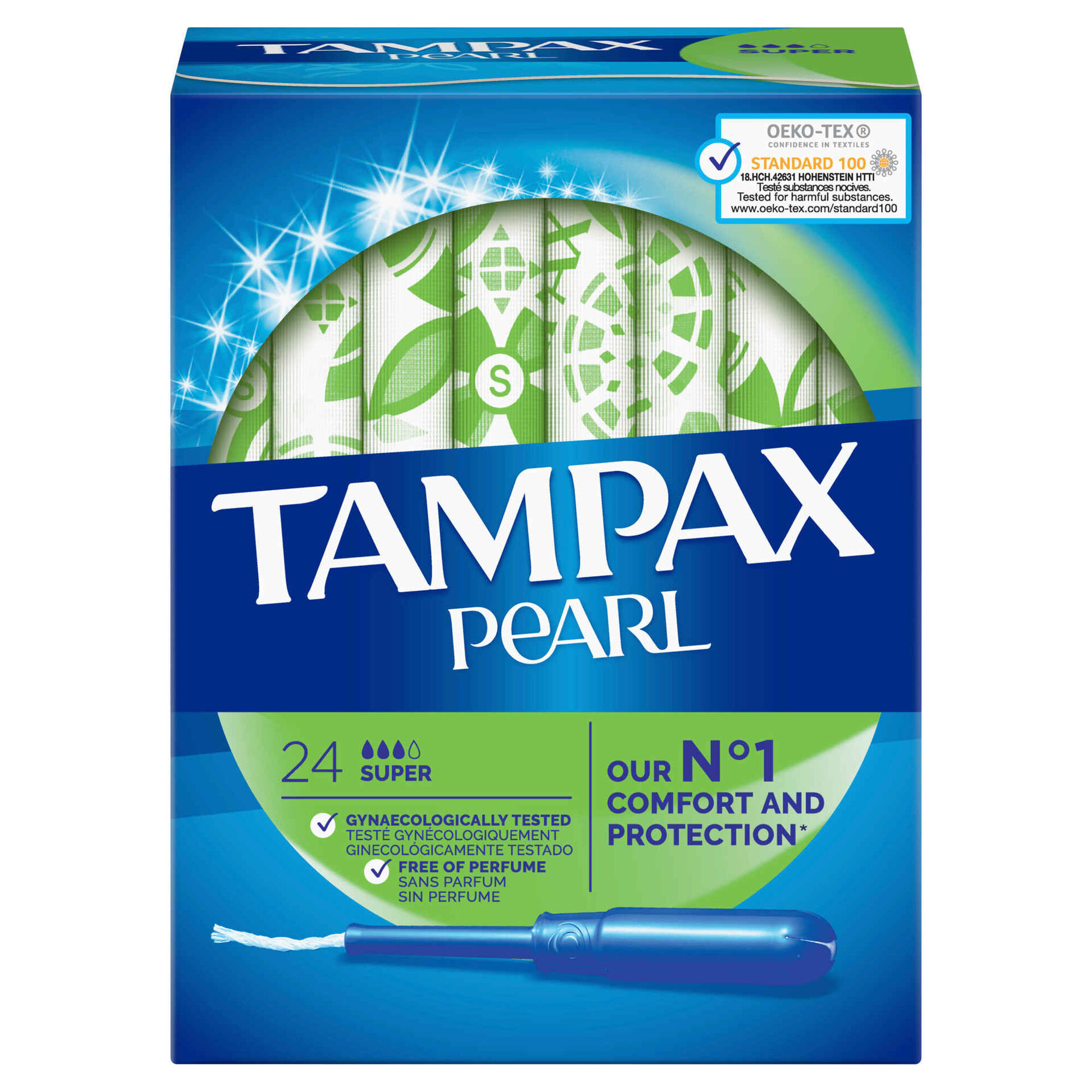 Tampão com Aplicador Pearl Super Tampax Continente Online