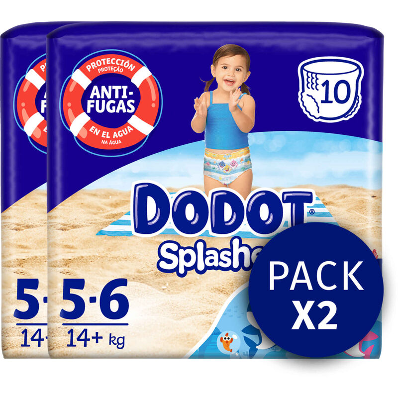 Fraldas Cueca Banho Splashers +14kg T5 Dodot