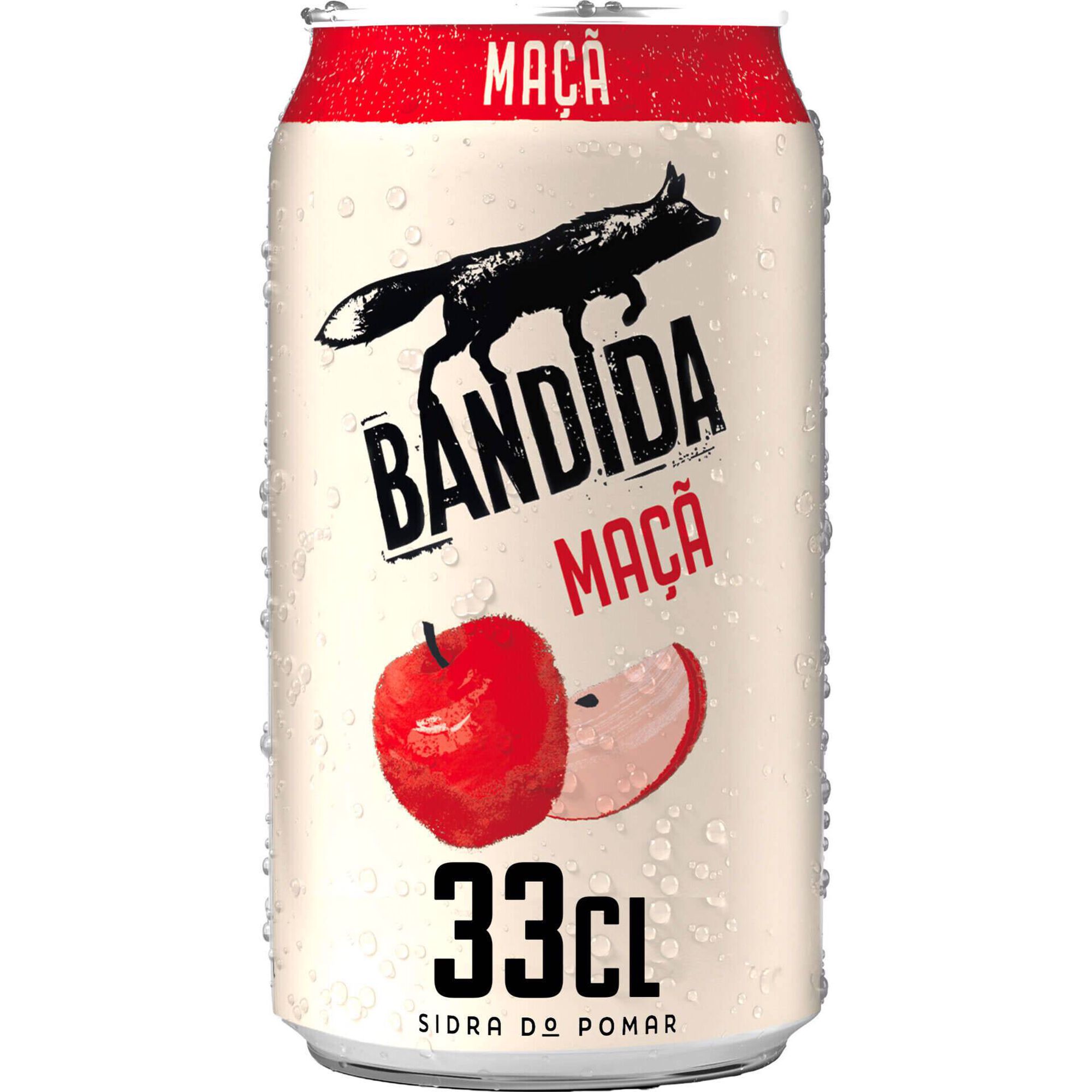 Sidra em Lata com &Aacute;lcool Ma&ccedil;&atilde; Bandida