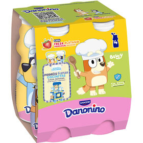 Iogurte L&iacute;quido Morango e Banana Infantil Danonino Danone