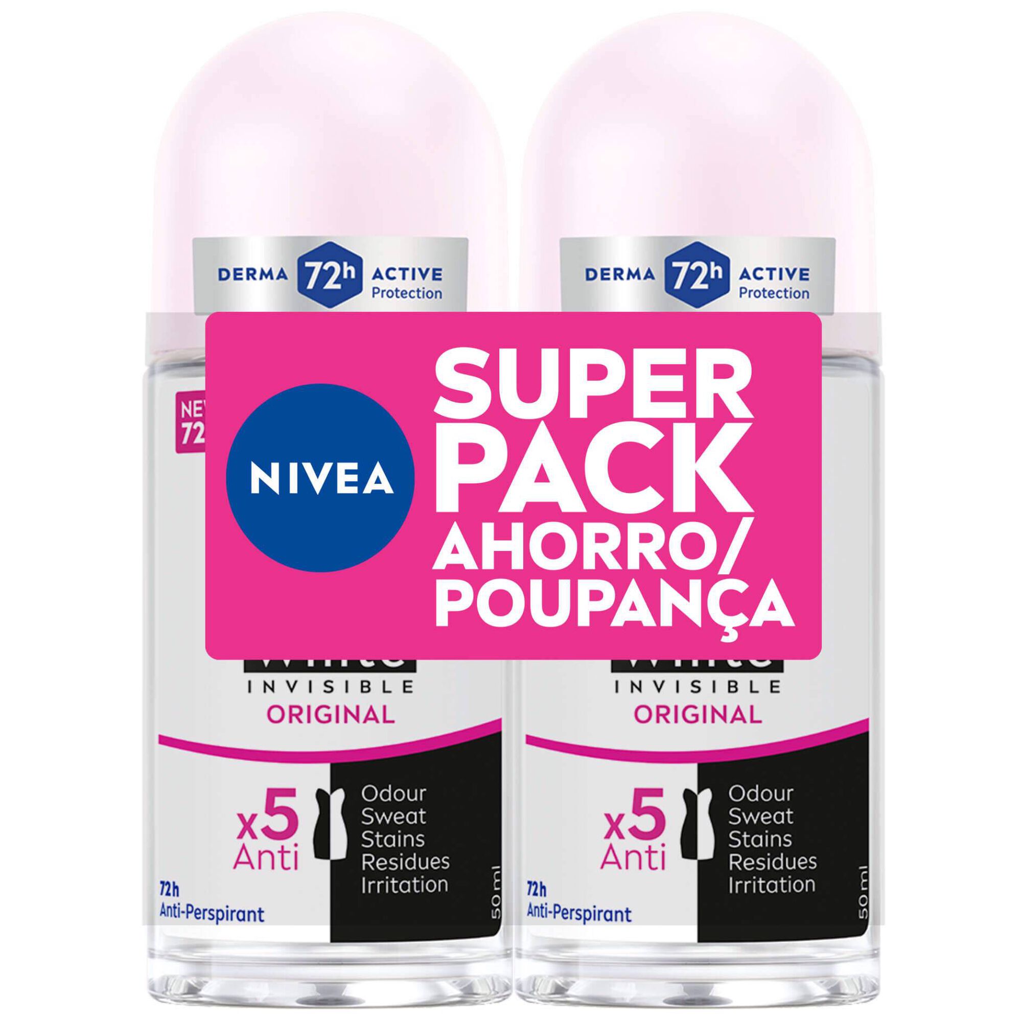 Desodorizante Roll-On Black & White Original 72H