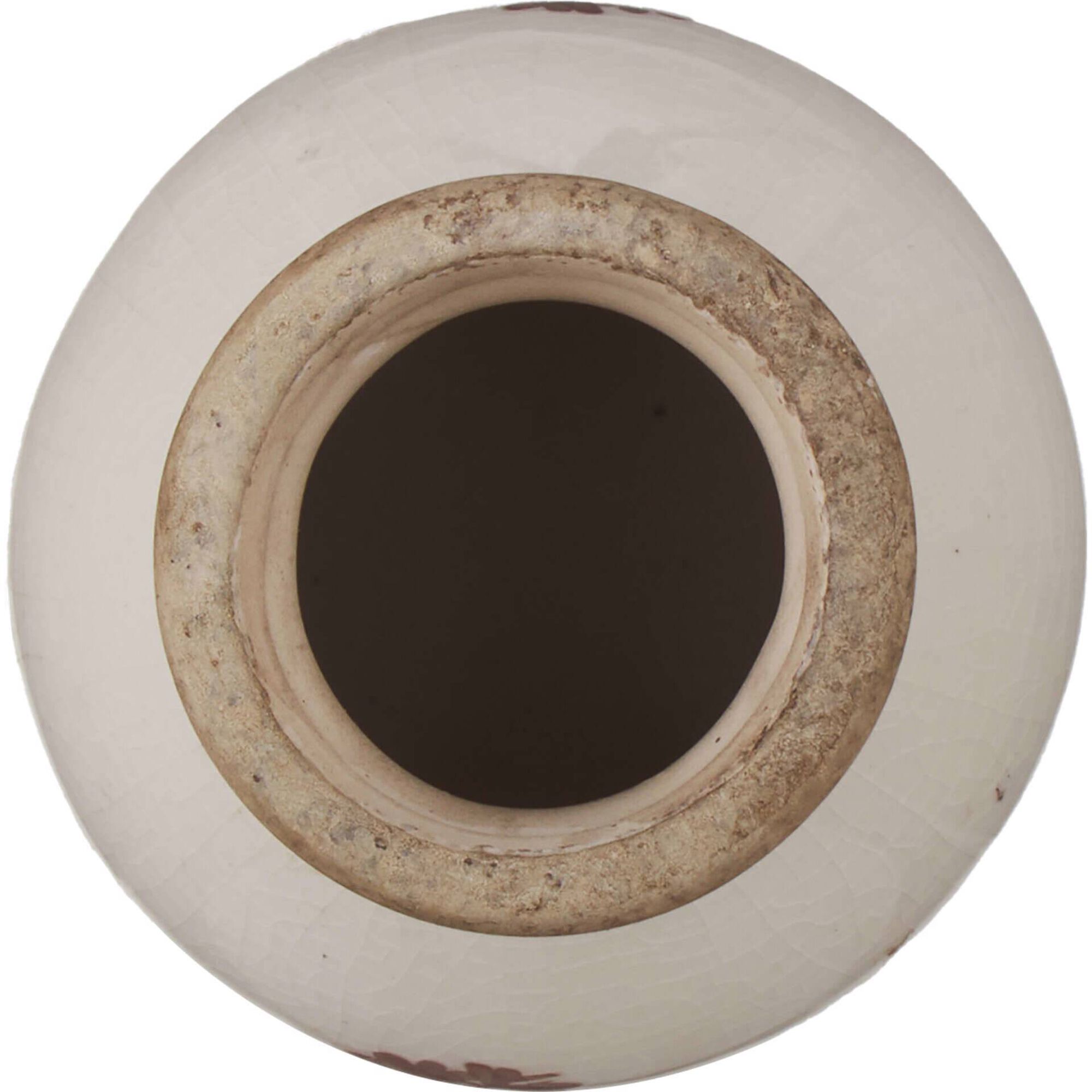 Jarra 8cm Branca Flores Rosa