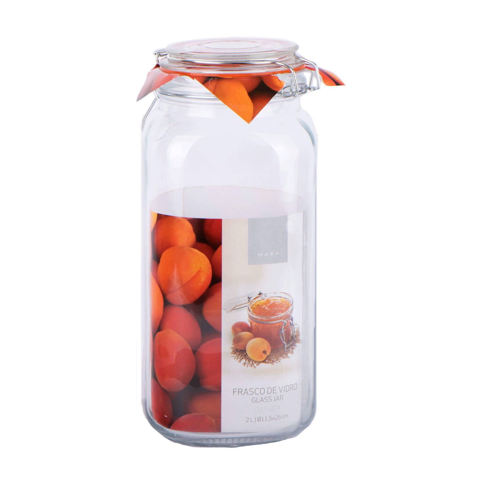 Frasco Transparente 2L Oxygen Kasa
